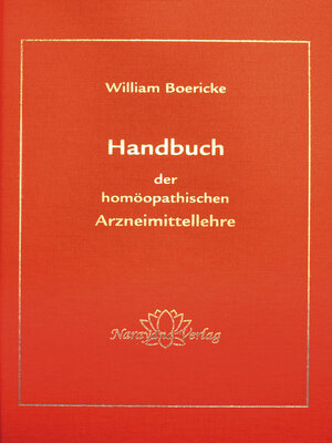 cover image of Handbuch der homöopatischen Arzneimittellehre